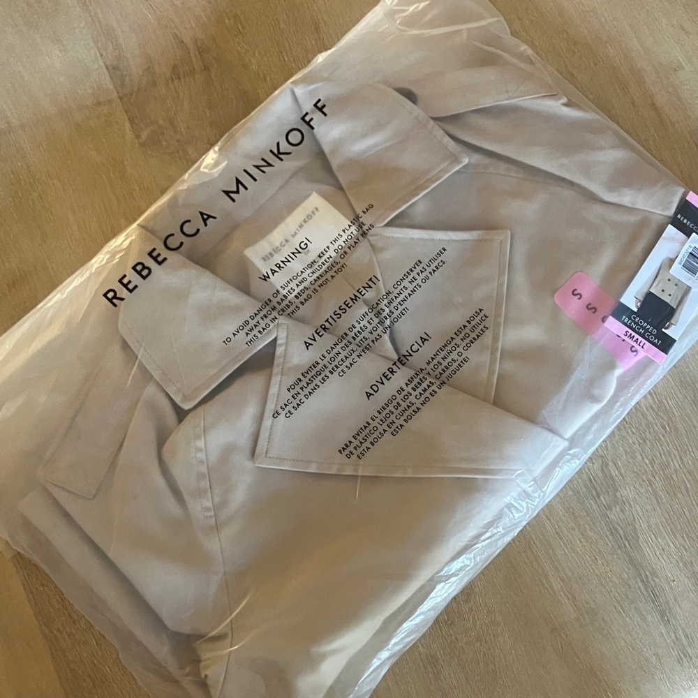 REBECCA MINKOFF | Women's Cropped Trench Coat - Picture 8 of 8